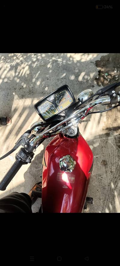 Honda CG 125 2024 special Golden edition Karachi number five gear self