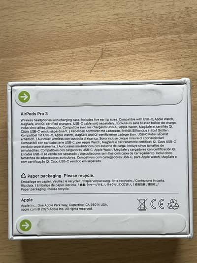 Apple Airpods Pro 3rd Generation Box Pack