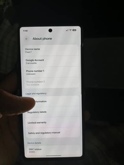 Google pixel 7 PTA Approved