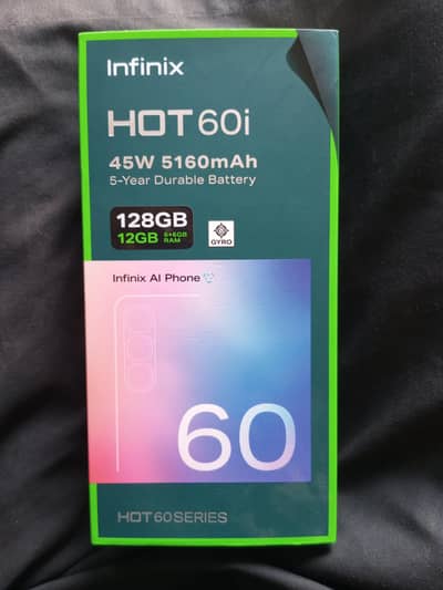 Infinix hot 60i 6/128 complete box