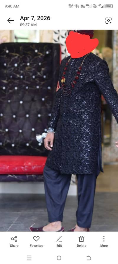 sherwani just one time use