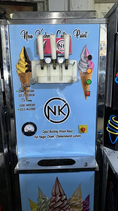 Ice Cream Machine / 12 " | 1.5 Ton | New Cone Machine / Slush Machine