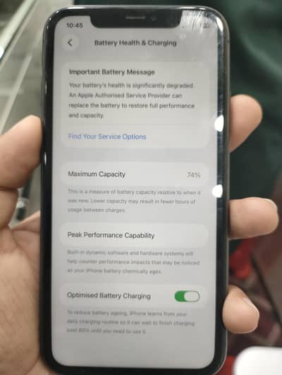 iPhone 11 bypass 64 GB battery health 74 waterproof