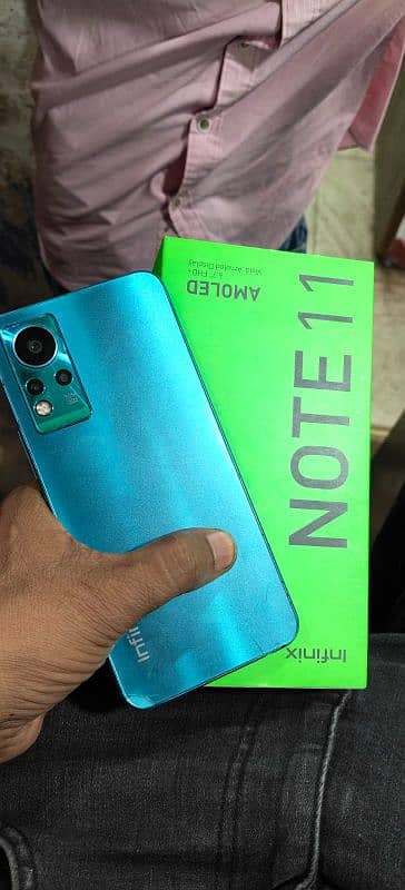 Infinix Note 11 good condition 8GB 128GB seald complete saman