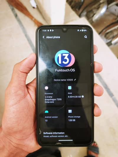 vivo v20 one hand use 10/9 condition