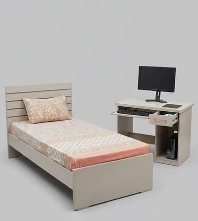 Single Bed + Study Table Set (Mattress included)