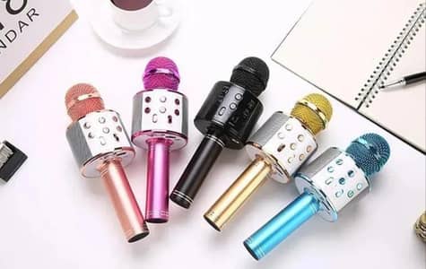 Bluetooth karaoke Microphone with multi colours and touch conteol