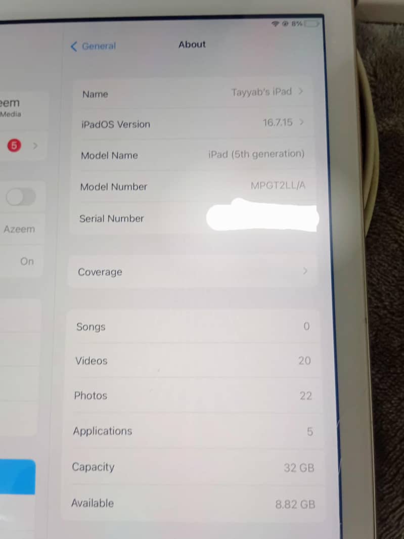 ipad 5th (Generation) 6