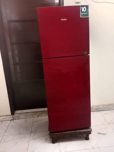 “Haier Red Refrigerator for Sale – Brand New Condition, Like New”