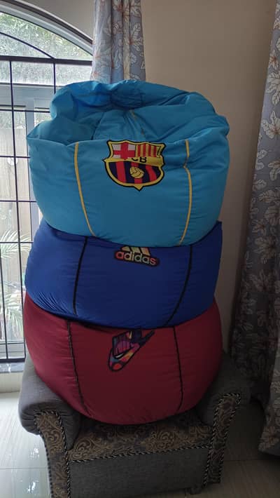 3 PCs Bean Bags sofas like new