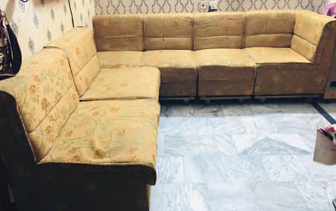 L shaped sofa set