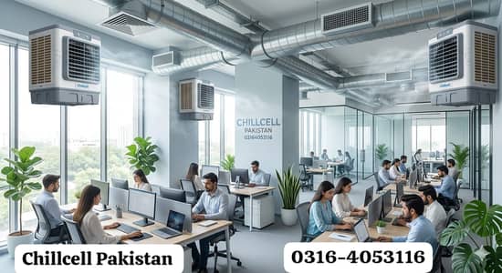 Duct Evaporative Air Cooler & Chiller/ Offices / Ducting Ducts