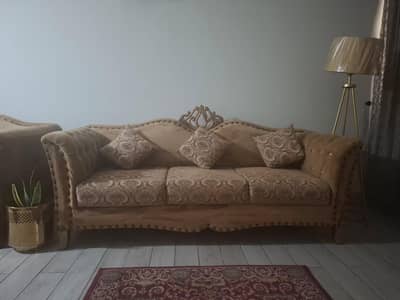 wooden sofa set