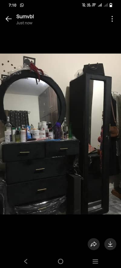 velvet depressing with almari