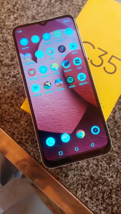 Realmi c35 box and charger  4/128  pta reg officially 0335 9881853