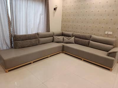 10 seater imported fabric L shape sofa