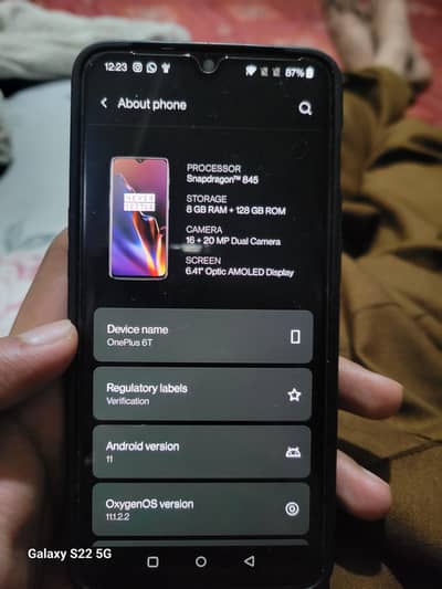 OnePlus 6t Non pta back glass broken