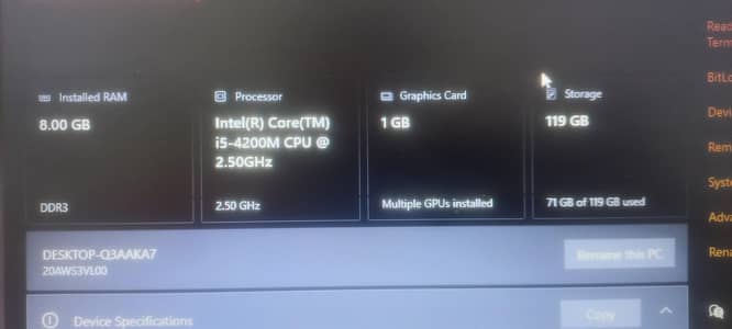 Lenovo thinkpad t440p Core i5 4th gen
