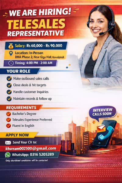 Telesales/Marketing/Call Center/E commerce/