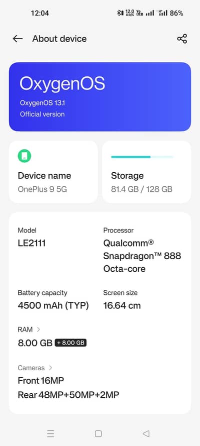 OnePlus 9 pta Approved.
