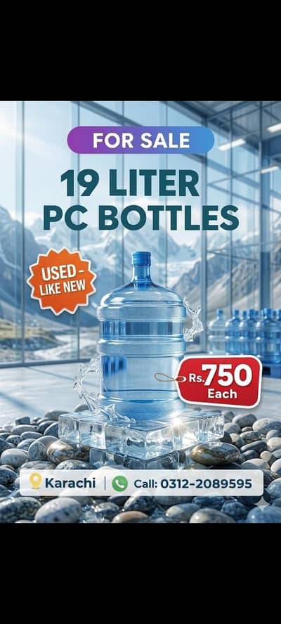 used PC bottle 19 liter
