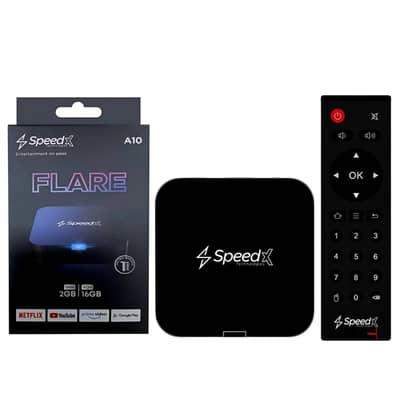 peed-X Flare A10 Quad-Core 4K Smart TV Box (2GB+16GB, Android 10)