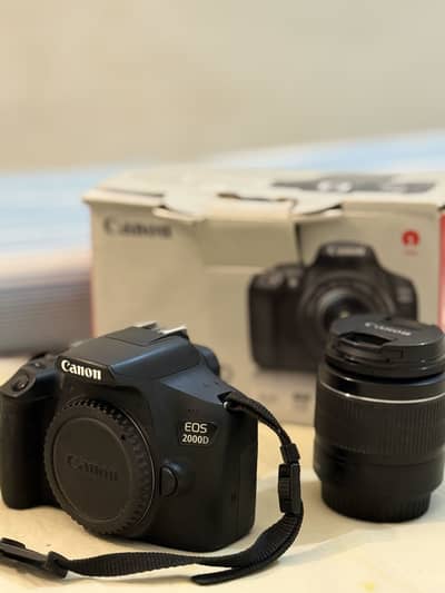 Canon 2000d with 18-55mm lens