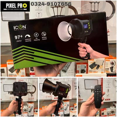 ICON 80w Bi Color VIDEO & Photo LIGHT 03249107656 battery supported