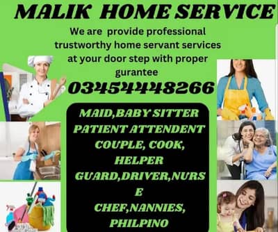 PROFESSIONAL MAID BABY SITTER PATIENT ATTENDENT COOK HELPER CHEF NURSE