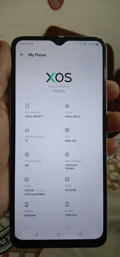 Infnix smart 7 hd 4+3 GB Ram ,64Gb Rom (Pta Approved). [Read Ad]