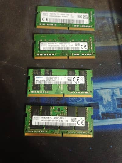 16Gb DDR4 Laptop Rams 4 Pieces