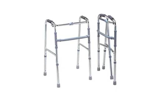 Walkers ; Double Button Folding Walker light weight Height adjustable