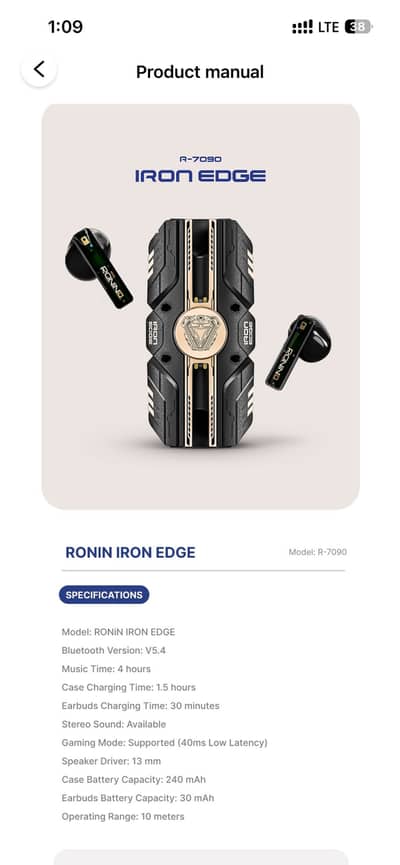 Ronin iron edge