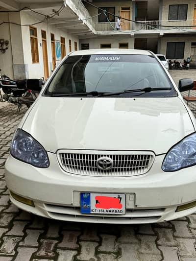 Toyota Corolla xli 2008 model, white colour, Registered Islamabad