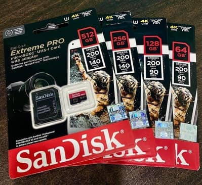 SanDisk Extreme Pro Micro Sd card For Gopro & cameras 03249107656