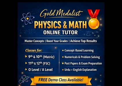 Online Teacher for Board Exams preparation for physics and math.