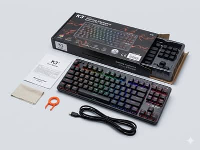 Gaming Keyboard RGB K3/K11 Mechanical Feel - Brand New Box Packed