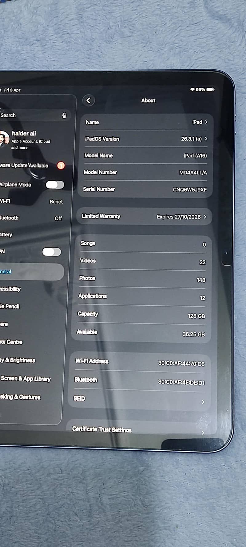 ipad 11th generation 4