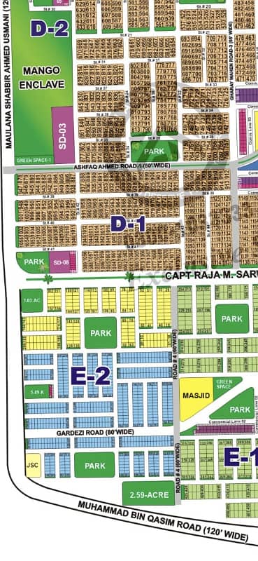 Plot # 1016in Sector D Peaceful Location & Ideal for Home Construction
