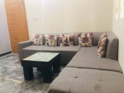 L shaped sofa gray colour