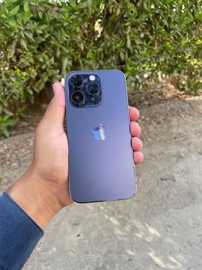 Iphone 14 pro PTA approved box cable available batery health 80