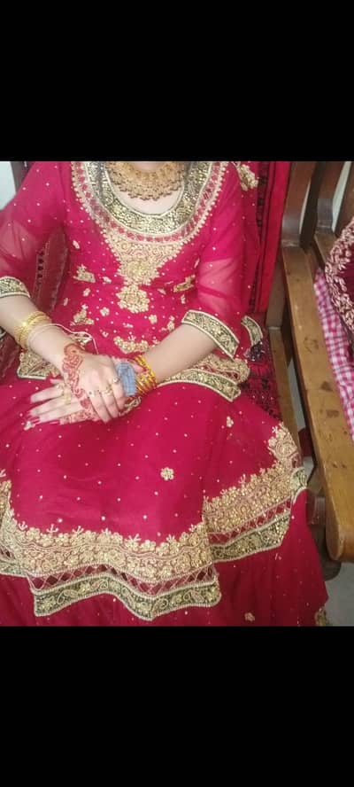 wedding red lehenga
