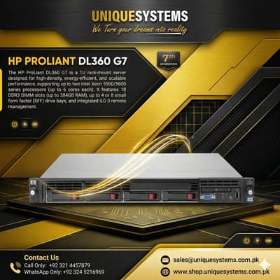 HP ProLiant DL360 G7 Server | Dual Xeon 6-Core | 1U High Density