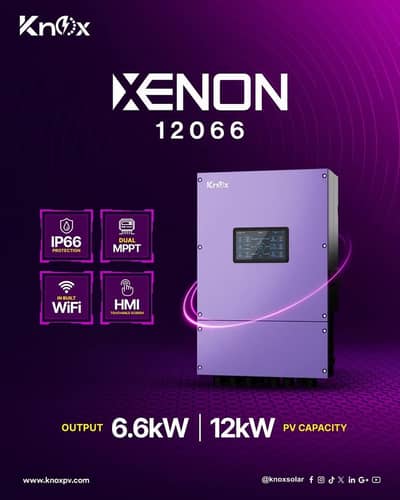 Knox Xenon 12066 PV12000  6.6KW IP-66 Solar Hybrid Inverter
