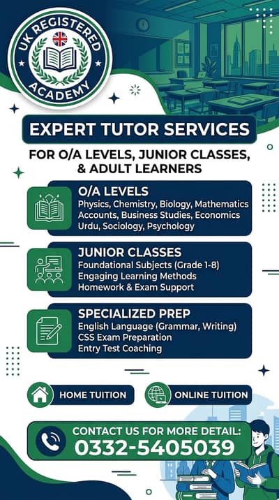 home tutor online tution o level a level IGCSE Math Bio Urdu Chem Phy