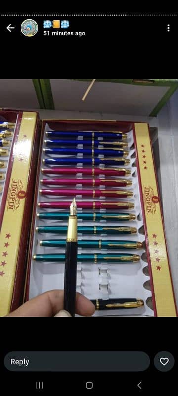 Important  lot ink pen  best quality   per pice 1200