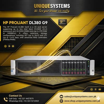 HP DL380 G9 - 2U Rack Server - 24 DIMM Slots - High Density VM Ready
