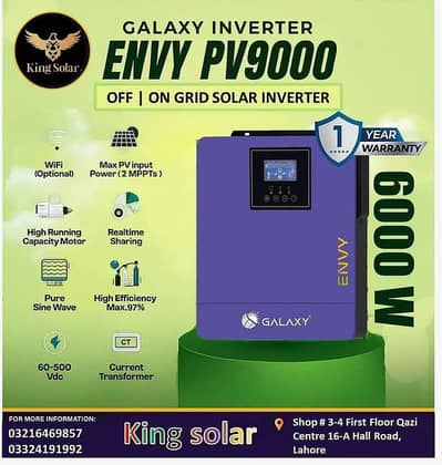 Fronus Meta PV Inverter Sale | Galaxy Envy PV9000 6kW Solar Inverter