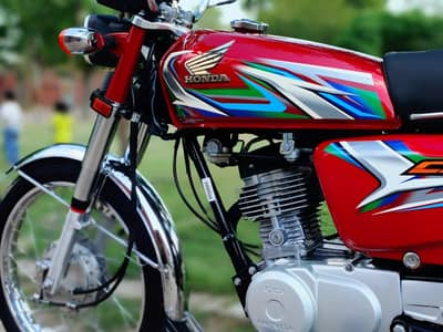 Honda CG 125 2023 RED Febulous 100% Light To Light Geniune