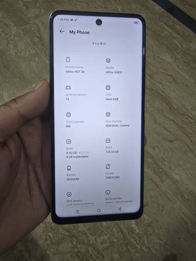 Infinix Hot 30, 16GB/128GB, 50MP Camera (PTA Approved)